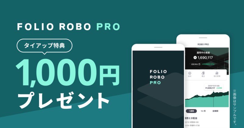 FOLIO ROBO PROタイアップ特典1,000円プレゼント